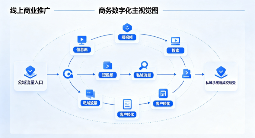 涪陵区线上商业推广怎么做？全域流量闭环搭建与低成本转化实战指南